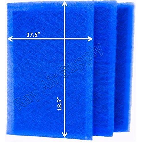 RAYAIR SUPPLY 20x20 ARS Rescue Rooter Air Cleaner Replacement Filter Pads 20x20 Refills (3 Pack)