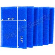 RAYAIR SUPPLY 16x25x2 Dynamic P2000 Air Cleaner Replacement Filter Pads 16x25 Refills (6 Pack)