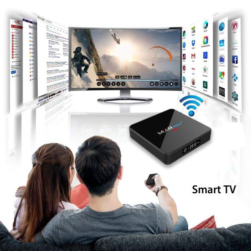  RBSCH Android 8.1 TV Box,2019 MXR Pro + 4G DDR3 32G EMMC Flash RK3328 Quad Core Processor True 4K Playing Full HD with 5G2.4G Dual WiFi BT4.1 USB3.0