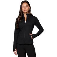 RBX Active Running Jacket for Women, Lightweight Zip Up Mock Neck Yoga Jacket With Zipper Pockets