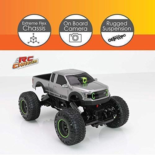  RC CHARGERS Vaughn Gittin Jr. Ford F-150 RTR RC Truck with Camera | 1:12 Scale, VR Headset, FPV, WiFi, 80 Foot Range, Off-Road Capable | 9.6v Battery and Charger Included