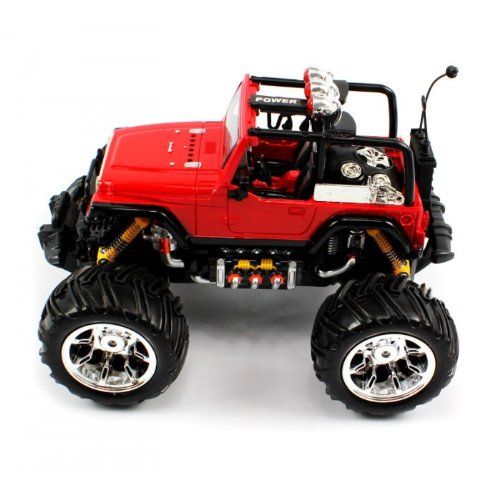  RC Monster Trucks Big Size QUALITY Electric Full Function Electric Full Function 1:16 Jeep Wrangler Convertible Monster RTR RC Truck (Colors MAy Vary) QUALITY Remote Control RC Trucks w/ Working Sus