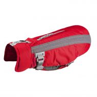 RC Pet Products Vortex Parka Dog Coat - Red and Grey, Size 18