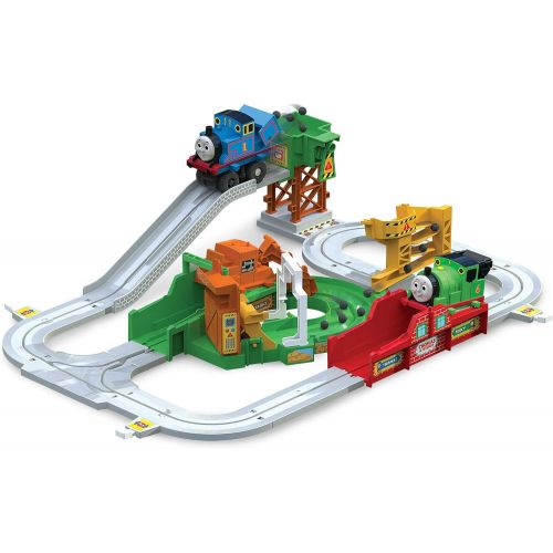  TOMY Thomas and Friends Big Loader Motorized Toy Train Set (3 Vehicle Set), Multi