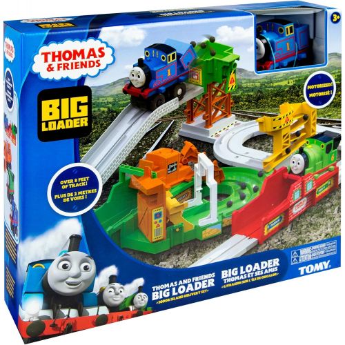  TOMY Thomas and Friends Big Loader Motorized Toy Train Set (3 Vehicle Set), Multi