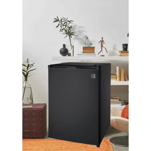  RCA 2.6 Cu Ft Single Door Mini Fridge RFR283, Stainless Steel