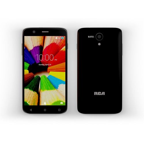  RCA Q2 Android 9.0 Pie, 5.0 HD, 4G LTE, 16GB, 8MP 5MP Dual Camera, Dual Sim, Unlocked Smartphone (Black)