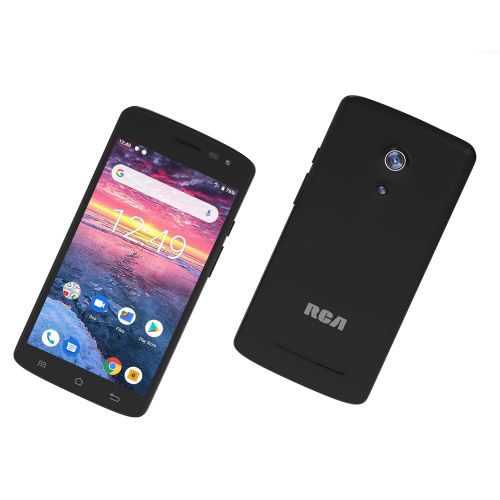  RCA Q2 Android 9.0 Pie, 5.0 HD, 4G LTE, 16GB, 8MP 5MP Dual Camera, Dual Sim, Unlocked Smartphone (Black)