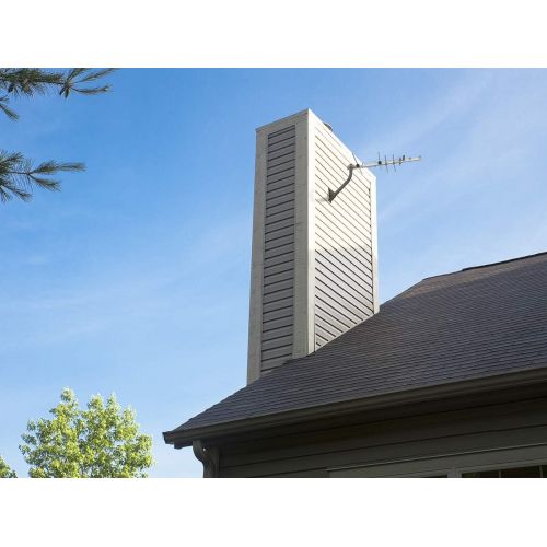  [아마존베스트]TV Antenna - RCA Outdoor Yagi Satellite HD Antenna w/ 150 Mile Range (70+ Miles from Broadcast Epicenter) Attic or Roof Mount TV Antenna, Long Range Digital OTA Antenna for Clear R