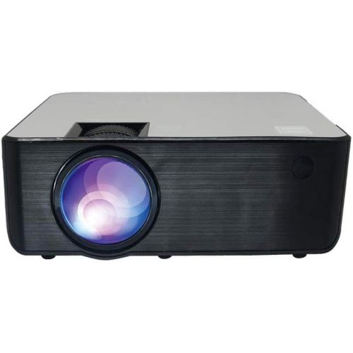  RCA RPJ133 Home Theater Projector - Portable Projector Compatible with with TV, PC, HDMI, USB, VGA - Powered by Roku Streaming Stick - Indoor/Outdoor Projector