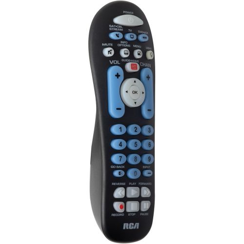  [아마존베스트]RCA RCR313BR Big Button Three-Device Universal Remote, Black