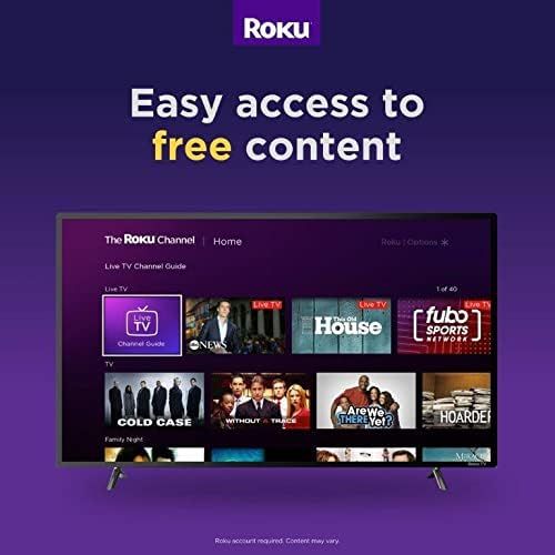  RCA 32-inch Flat Screen 720p Roku Smart LED TV - RTR3261, 2021 Model