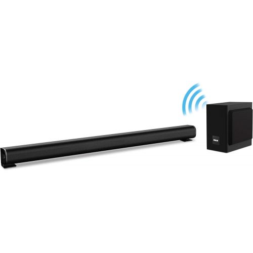  RCA RTS7113WS 37 Sound Bar with Wired Subwoofer With Aux audio Inputs