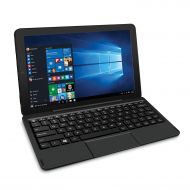 RCA Cambio 10.1 2-in-1 Tablet 32GB Intel Quad Core Windows 10 Black Touchscreen Laptop Computer with Bluetooth and WIFI