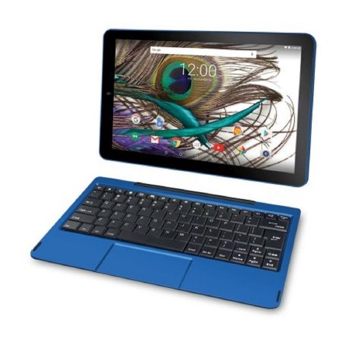  RCA Viking Pro 10 2-in-1 Tablet 32GB Quad Core Blue Laptop Computer with Touchscreen and Detachable Keyboard Google Android 6.0