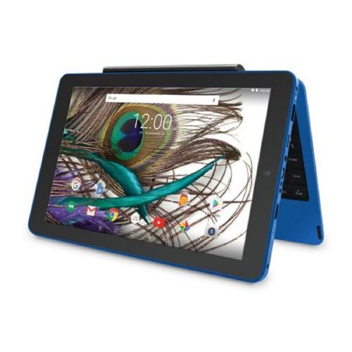  RCA Viking Pro 10 2-in-1 Tablet 32GB Quad Core Blue Laptop Computer with Touchscreen and Detachable Keyboard Google Android 6.0