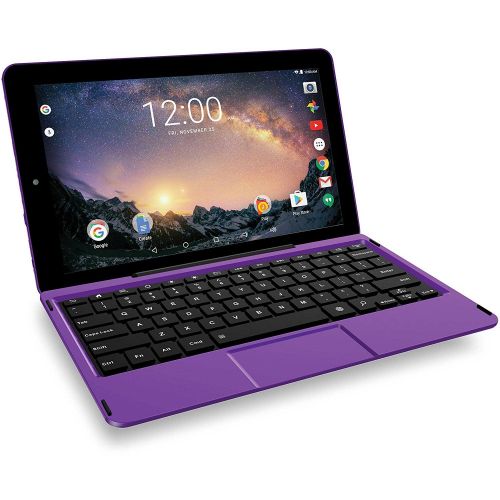  2018 Newest Premium High Performance RCA Galileo 11.5 2-in-1 Touchscreen Tablet PC Intel Quad-Core Processor 1GB RAM 32GB Hard Drive Webcam Wifi Bluetooth Android 6.0-Purple