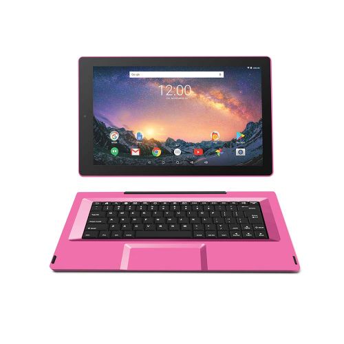  2018 Newest Premium High Performance RCA Galileo 11.5 2-in-1 Touchscreen Tablet PC Intel Quad-Core Processor 1GB RAM 32GB Hard Drive Webcam Wifi Bluetooth Android 6.0-Pink