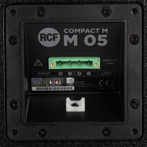  RCF COMPACT M 05 Passive 2-Way Speaker (Black)