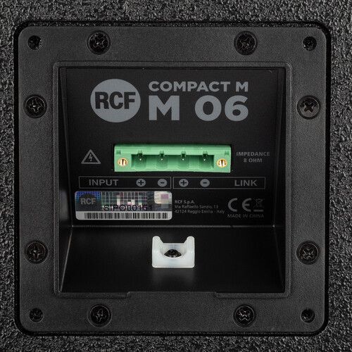  RCF COMPACT M 06 Passive 2-Way Speaker (Black)