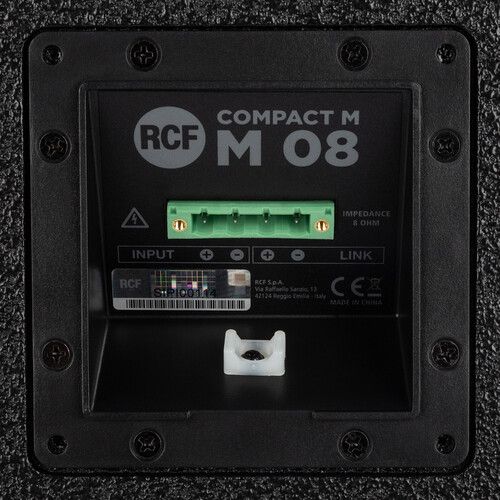  RCF COMPACT M 08 Passive 2-Way Speaker (Black)