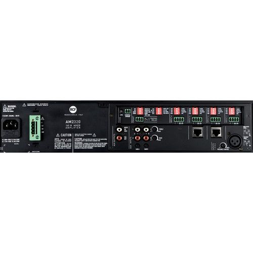  RCF AM 2320 320 W Mixer Amplifier with 4 Audio Inputs