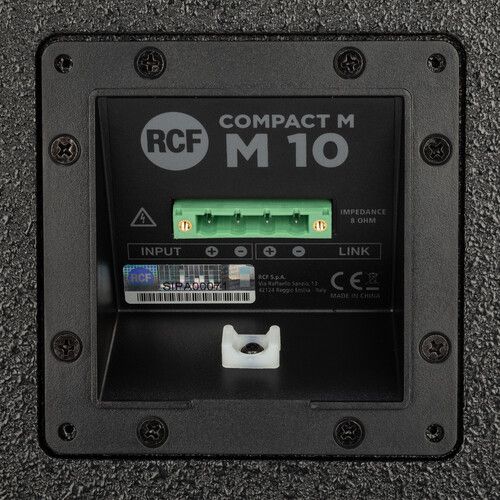  RCF COMPACT M 10 Passive 2-Way Speaker (Black)