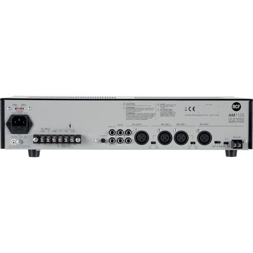  RCF AM 1125 120W Mixer-Amplifier with 4 Audio Inputs