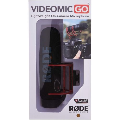 로데 RØDE Microphones Rode VideoMic GO Lightweight On-Camera Microphone with Integrated Rycote Shockmount