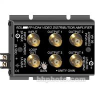 RDL FS-VDA4 1x4 Composite Video Distribution Amplifier - BNC Connectors, Gain Control