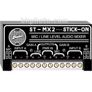 RDL ST-MX2 Two-Channel Audio Mixer with Mic/Line Inputs and Outputs