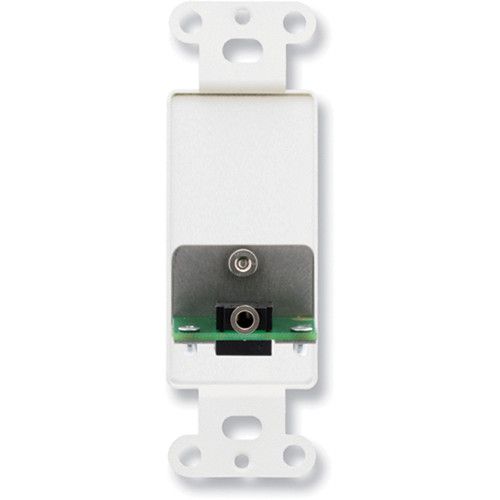  RDL D-MJPT Mini-Jack Pass-Through Plate White/Gray