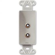 RDL DS-PHN2 Dual RCA Jack on Decora Wall Plate - Solder type
