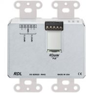 RDL DD-RN42 4x2 I/O Wall-Mounted Bidirectional Mic/Line Dante Interface (Stainless)