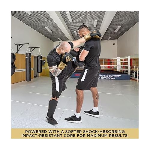  RDX Professional Boxing Sparring Gloves, Mark PRO Competition, Super Skin Maya Hide Leather, Multi-Layered, Padded Wrist Support, EZ Strap for Firm Secure Fit, Kickboxing Training