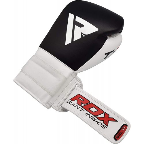  RDX Elite Boxing Gloves Training Sparring Punching Glove Cow Hide Leather Kickboxing Muay Thai Fighting Bag Mitts