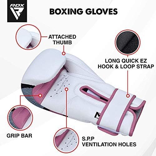 RDX Ego Boxing Gloves Muay Thai Training Professional Maya Hide Leather Sparring Punching Bag Mitts Kickboxing Fighting
