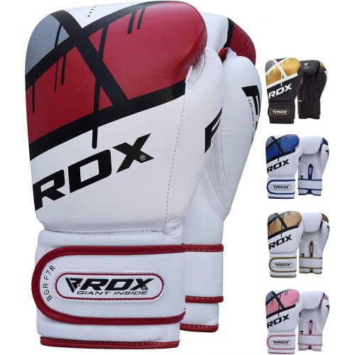  RDX Ego Boxing Gloves Muay Thai Training Professional Maya Hide Leather Sparring Punching Bag Mitts Kickboxing Fighting