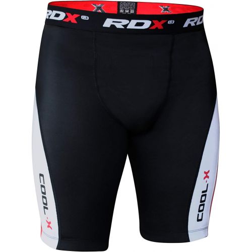  RDX MMA Mens Thermal Compression Shorts Groin Cup Boxing Training Guard Base Layer Fitness Running Exercise