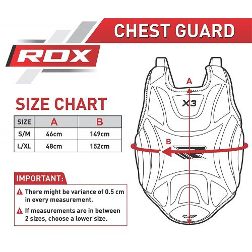  RDX Boxing Chest Guard MMA Body Shield Martial Arts Rib Protector Armour Taekwondo Training