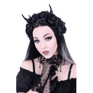 RE Style Restyle Gothic Princess Hair Garland Nu Goth Roses Antlers Headband