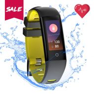 READ Fitness Tracker Blood Pressure Heart Rate Sleep&Monitor G16 Health Tracker Step Distance Calories Counter Pedometer IP67 Waterproof Smart Watch Call SMS SNS Remind Watch for A