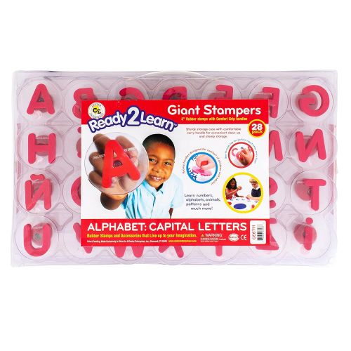  Center Enterprises Inc. Ready2Learn Giant Stampers, Alphabet Letters Uppercase, 28/Set