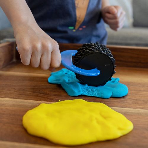  [아마존베스트]Center Enterprises Ready 2 Learn Paint and Clay Explorers - Set 1 - Set of 4 - Sturdy, Chunky Texture Rollers for Kids and DIY - Art Tools for Pottery, Posters and Dough