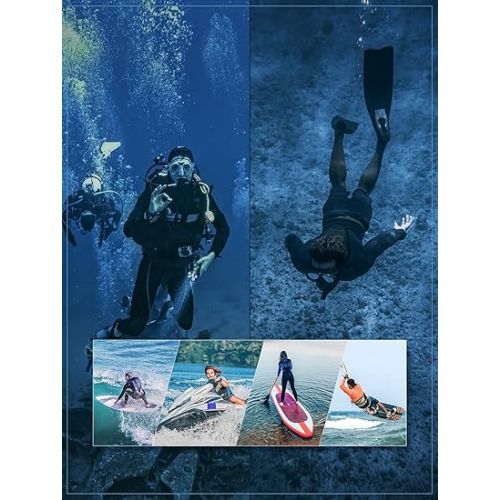  Mens Wetsuit 5mm Full Scuba Diving Suit Front Zipper Hoodie Snorkeling Surfing Kayaking Canoeing Cold Water Wet Suits