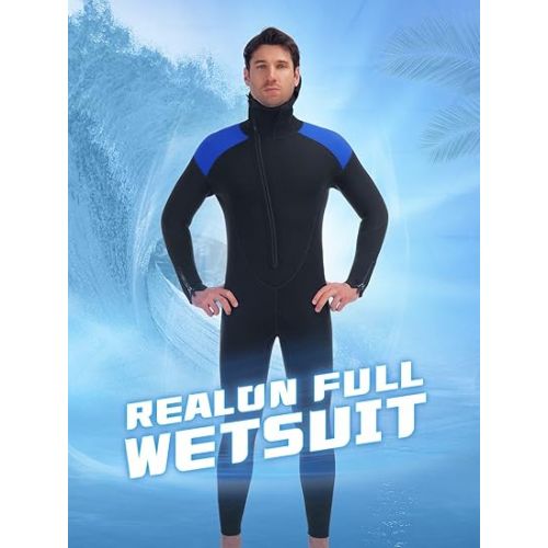  Mens Wetsuit 5mm Full Scuba Diving Suit Front Zipper Hoodie Snorkeling Surfing Kayaking Canoeing Cold Water Wet Suits