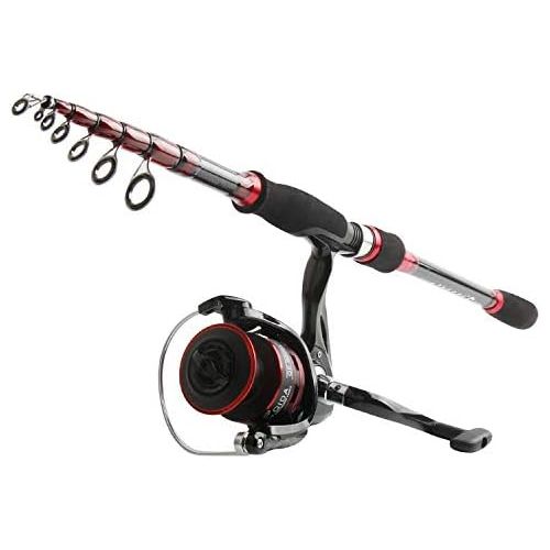  [아마존베스트]REAWOW Telescopic Fishing Rod and Reels Combo Portable Carbon Super Light Fishing Rod Bass Fishing Reel Sea Fishing Reels Spinning Wheel Reel