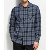 REBEL8 Scrapper Blue & Grey Flannel Shirt