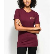 REBEL8 Floret Burgundy T-Shirt