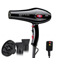 REBUNE Professional Hair Dryer Anion Household Sharon 2300W Hair Dryer (Black)